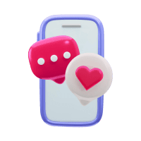 glossy-plastic-3d-social-communication-love-chat-phone-smartphone-with-speak-bubbles-with-heart