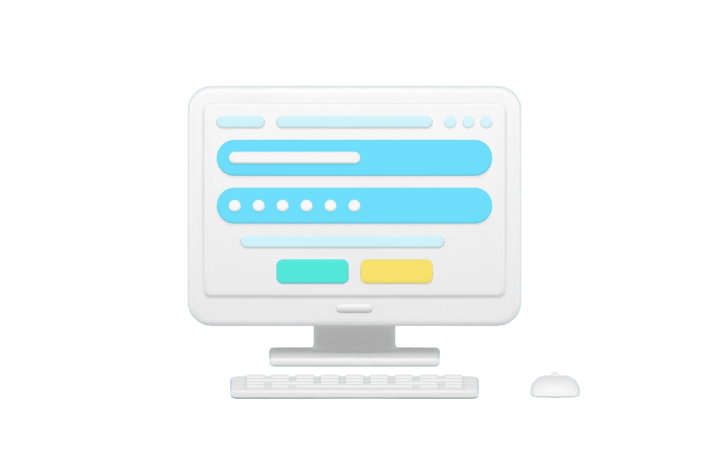 Website Design Newcastle 4 password check personal web account 3d icon