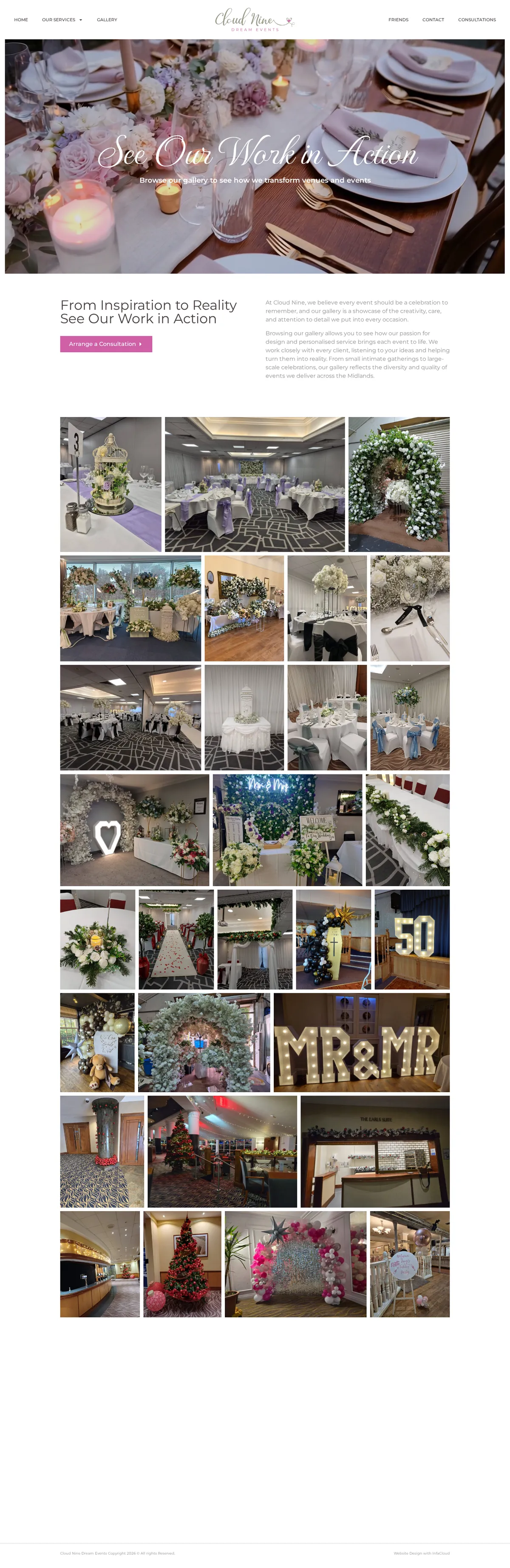 Cloud Nine Dream Events - Gallery page