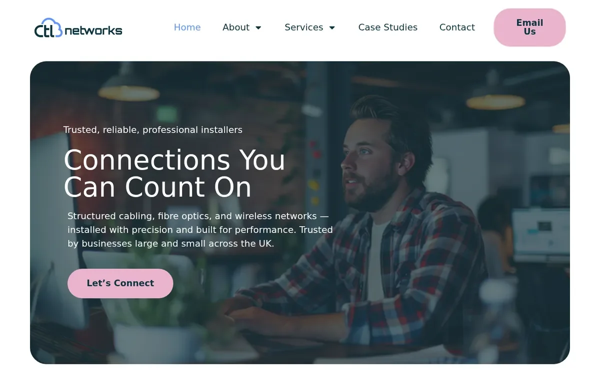 CTL Networks website designed by InfaCloud