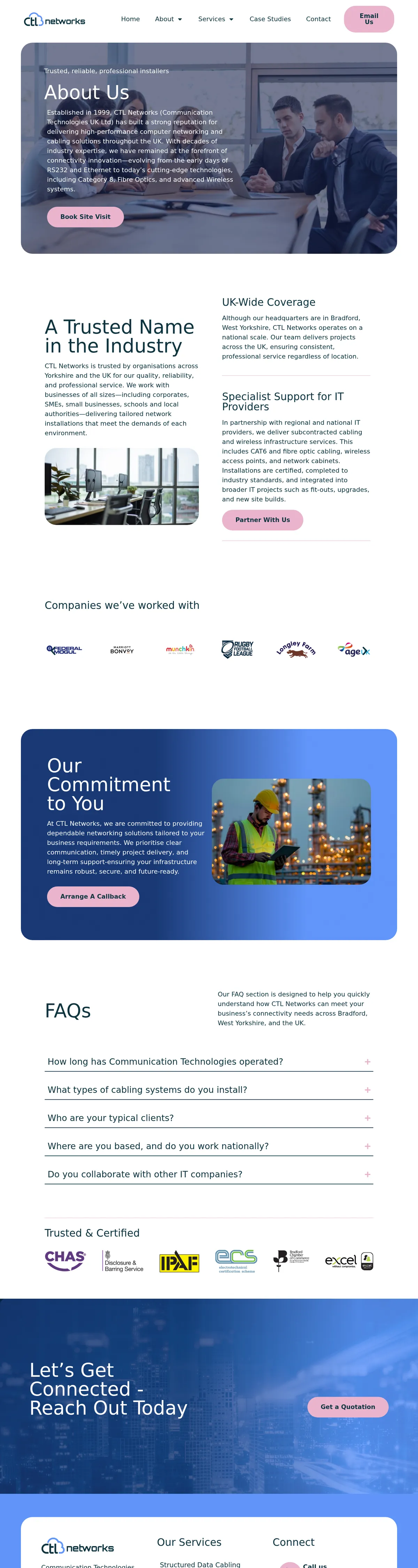 CTL Networks - Who We Are page