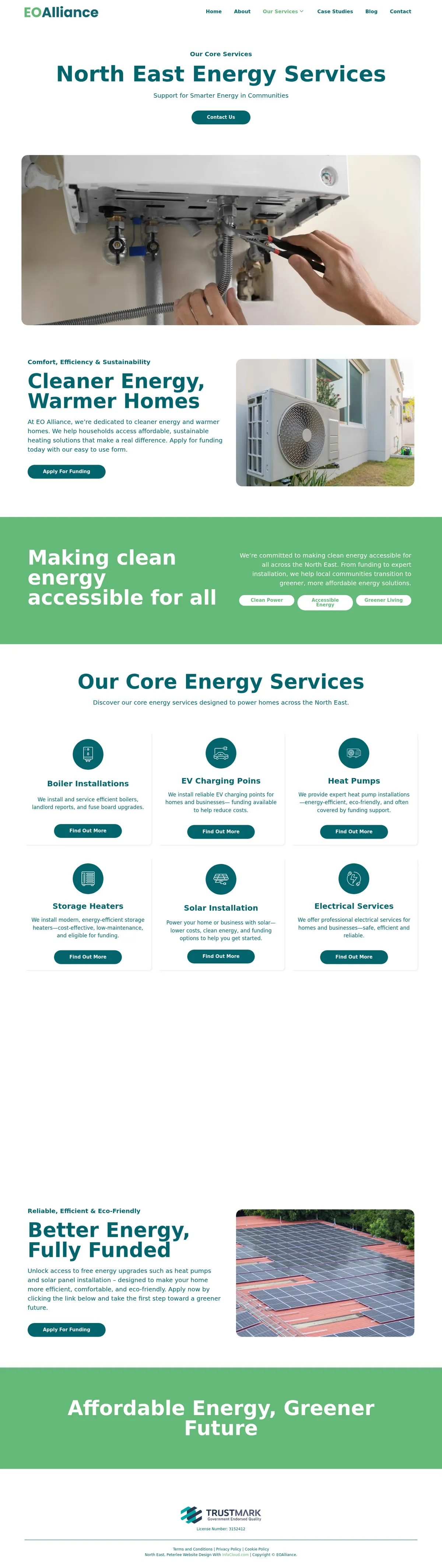 EO Alliance - Our Services page
