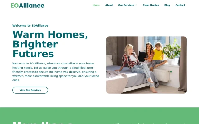 EO Alliance website designed by InfaCloud