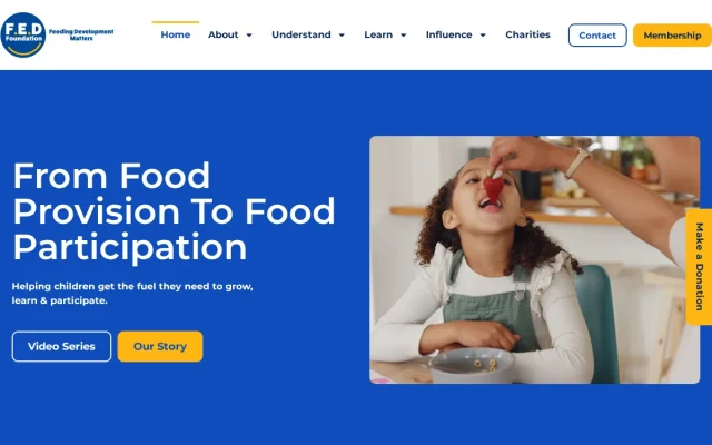 The FED Foundation website designed by InfaCloud