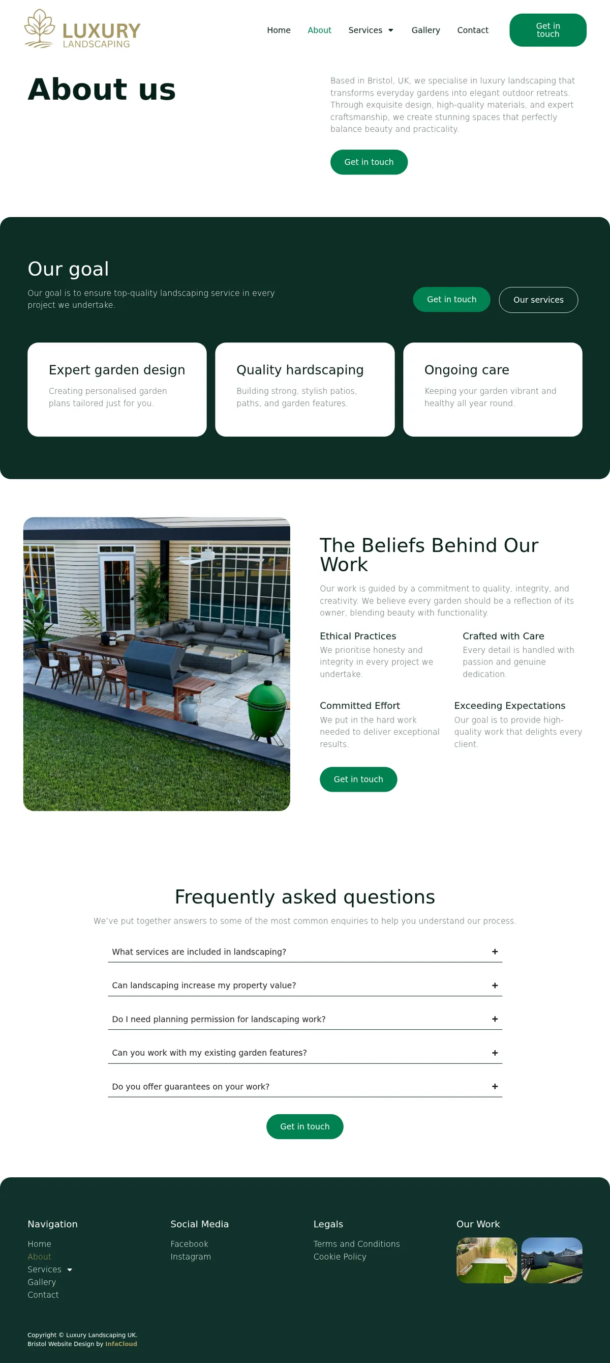 Luxury Landscaping UK - About page