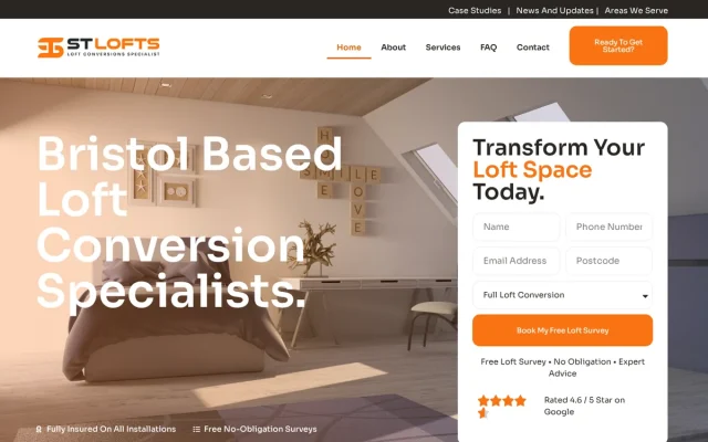 ST Lofts website designed by InfaCloud