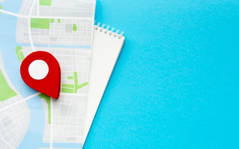 top-view-map-blue-background_23-2148786160